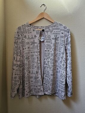 Vintage Tribal Vacation Cardigan Large